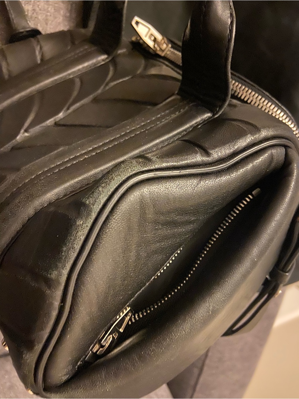 Alexander Wang Black Quilted Leather Rocco bag Shoulder Bag with dust bag - Picture 5 of 12